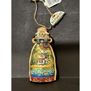Jim Shore Santa Noahs Ark Ornament Heartwood Creek Two by Two Animal 4007947 EUC